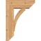 Ekena Millwork Thorton Slat Smooth Bracket w/ Offset Brace, Western Red Cedar, 7 1/2"W x 20"D x 28"H BKT0806X20X28THR06SWR - alternate 2